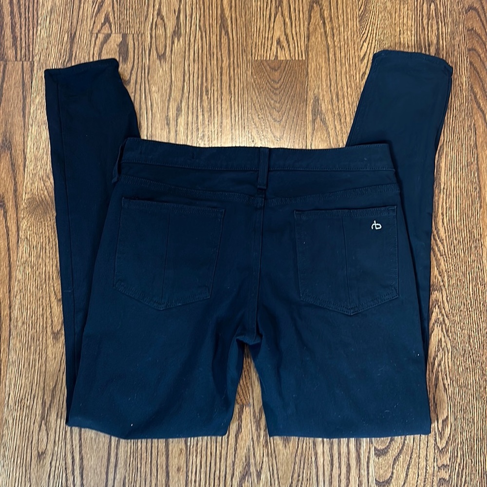 Rag and bone skinny jeans black stretch,